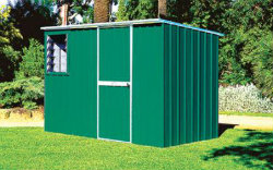 Medium Sized Full Height Metal Garden Shed